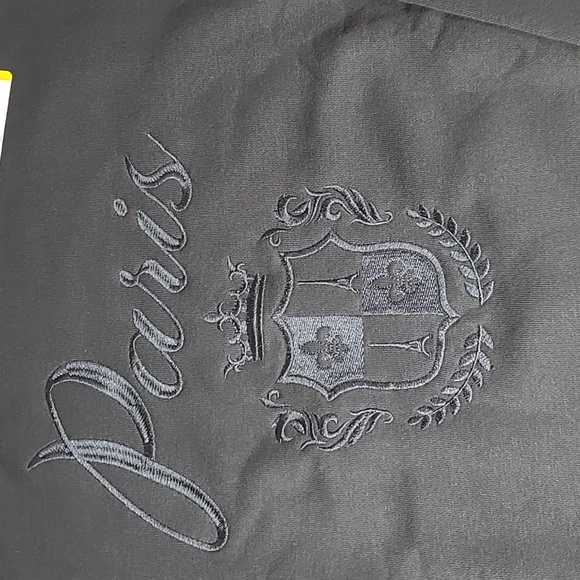 NWT state of mine sweatshirt women size M dark grey PARIS - Picture 5 of 8